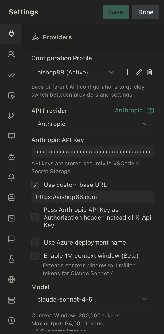 Kilo Code Anthropic Configuration